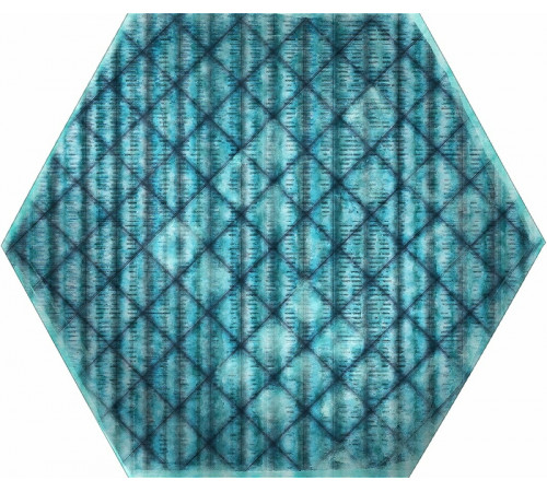 Керамогранит ITT Ceramic Tribu Blue Shiny Hexa 23,2х26,7 см