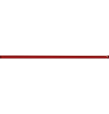 Стеклянный бордюр Cersanit Universal Glass красный UG1L413 2х60 см