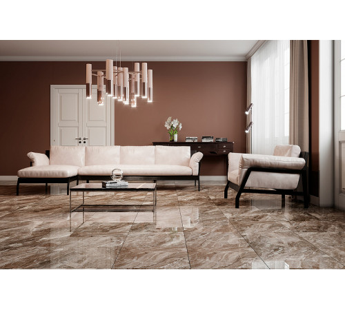 Керамогранит Eurotile Verona Brown 742 VRU2BR 49,5х49,5 см