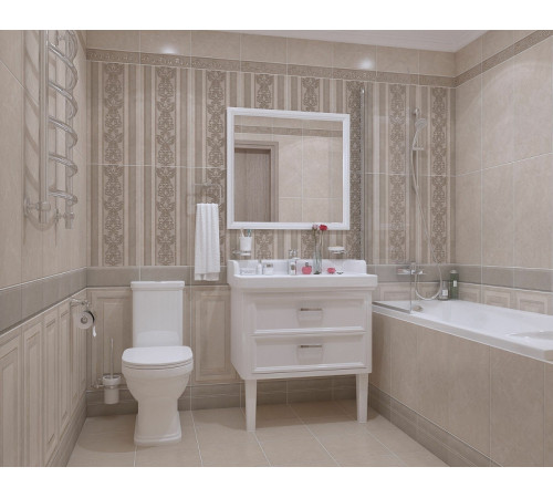 Керамический бордюр Kerama Marazzi Версаль беж обрезной BDA007R 12х30 см