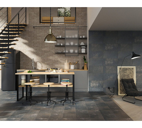 Ступень простая Ceramika Paradyz Viano Antracite Stopnica Prosta с насечками 30х30см