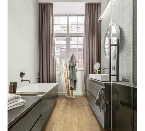 Керамическая плитка Marazzi Ragno Vida Struttura Foglia 3D Bianco Rett RA6J настенная 30х90 см