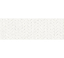 Керамическая плитка Marazzi Ragno Vida Struttura Foglia 3D Bianco Rett RA6J настенная 30х90 см