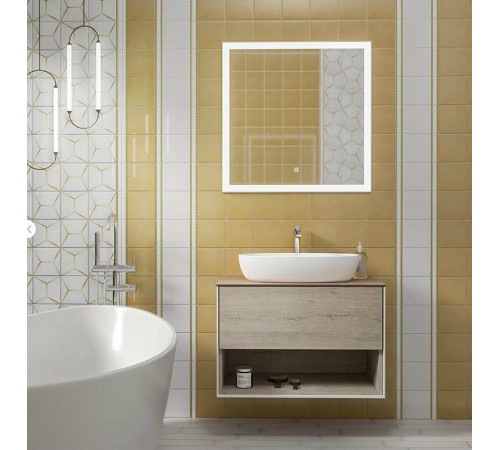 Керамический декор Kerama Marazzi Витраж желтый OPB18117064 15х15 см