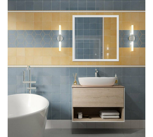 Керамический декор Kerama Marazzi Витраж оранжевый OPD18117066 15х15 см