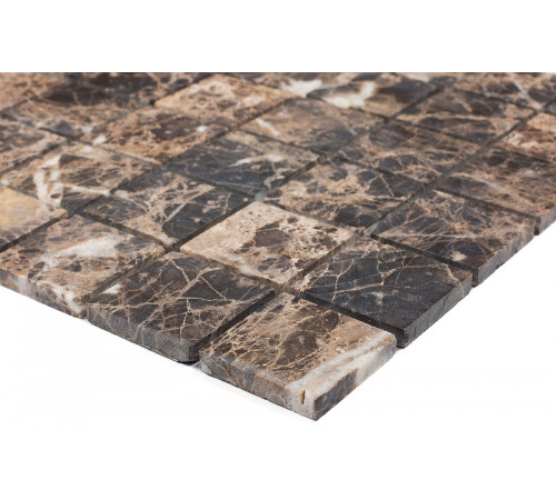 Керамическая мозаика StarMosaic Wild Stone Dark Emperador Matt JMST071 30,5x30,5 см