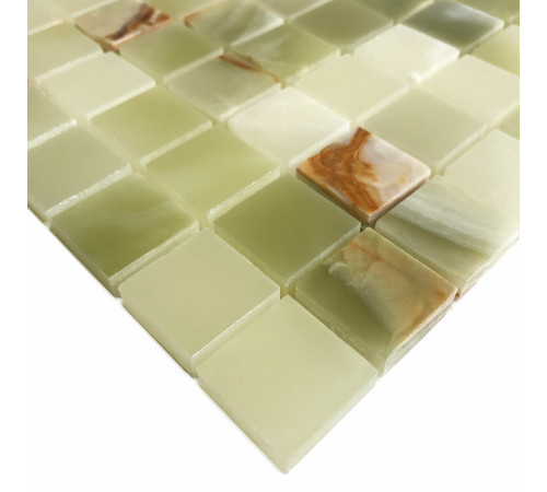 Керамическая мозаика StarMosaic Wild Stone Green Onyx JMST21205 30,5x30,5 см