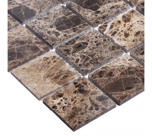 Керамическая мозаика StarMosaic Wild Stone Dark Emperador Polished JMST055 30,5x30,5 см