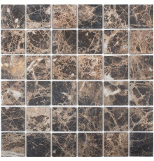 Керамическая мозаика StarMosaic Wild Stone Dark Emperador Matt JMST071 30,5x30,5 см