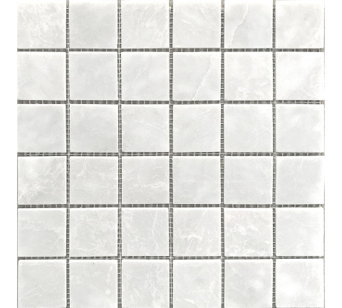 Керамическая мозаика StarMosaic Wild Stone White Polished JMST058 30,5x30,5 см