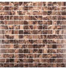 Керамическая мозаика StarMosaic Wild Stone Dark Emperador Polished JMST023 30,5x30,5 см