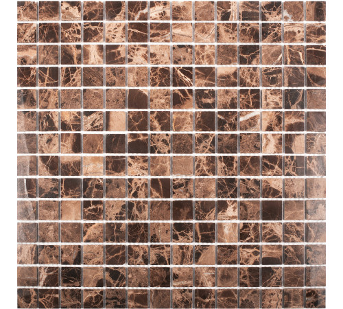 Керамическая мозаика StarMosaic Wild Stone Dark Emperador Polished JMST023 30,5x30,5 см