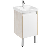 Тумба под раковину Aquaton Сканди Doors 45 1A278701SDB20 Белый глянец Дуб верона