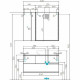 Тумба с раковиной Aquaton Терра 105 1A2469K2TEKA0 подвесная Дуб кантри Антрацит