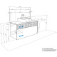 Тумба под раковину Aquaton Марбл 100 1A276301MH4C0 подвесная Слэйт Белый матовый