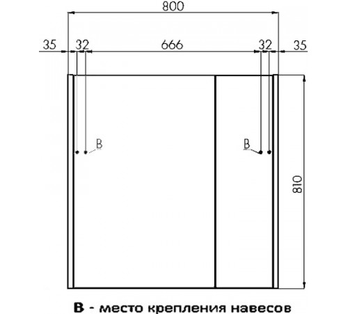 Зеркальный шкаф Aquaton Беверли 80 1A237102BV010 Белый глянец