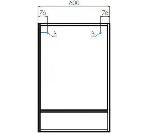 Зеркало Aquaton Флай 60 1A237602FA860 Дуб крафт