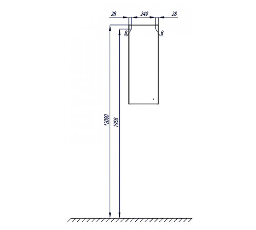 Подвесной шкаф Aquaton Симпл 30 L 1A012503SL01L Белый