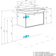Тумба под раковину Aquaton Либерти 70 1A279801LYC70 подвесная Дуб эльвезия Белая