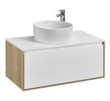 Тумба под раковину Aquaton Либерти 90 1A279901LYC70 подвесная Дуб эльвезия Белая