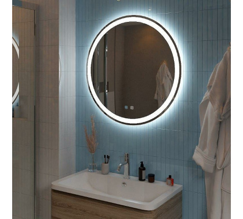 Зеркало BelBagno 80 SPC-RNG-800-LED-TCH-SND с подсветкой с голосовым управлением и подогревом