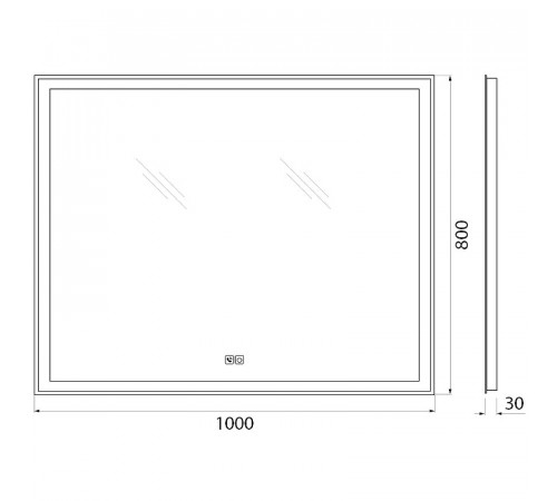 Зеркало BelBagno SPC-GRT-1000-800-LED-TCH-PHONE с подсветкой с сенсорным выключателем с bluetooth с микрофоном и динамиками