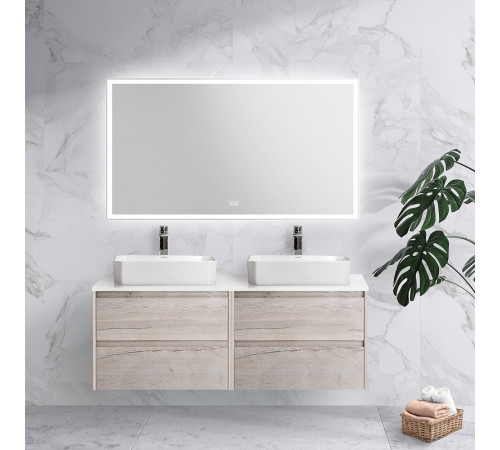 Зеркало BelBagno 140 SPC-GRT-1400-800-LED-TCH-WARM с подсветкой с подогревом с сенсорным выключателем