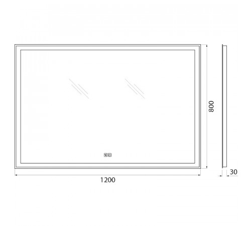 Зеркало BelBagno SPC-GRT-1200-800-LED-TCH-PHONE с подсветкой с сенсорным выключателем с bluetooth с микрофоном и динамиками
