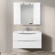 Зеркало со шкафом BelBagno MARINO-SPC-1200/750-2A-BL-P 120 с подсветкой Bianco Lucido