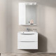 Зеркало со шкафом BelBagno MARINO-SPC-700/750-1A-BL-P-L 70 с подсветкой Bianco Lucido