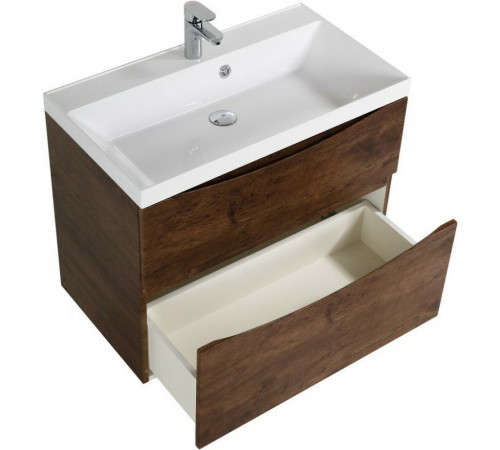 Тумба под раковину BelBagno Marino 80 MARINO-H60-800-2C-SO-RW-P подвесная Rovere Moro