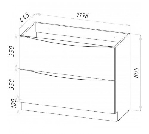 Тумба под раковину BelBagno Marino 120 MARINO-1200-2C-PIA-BL-P Bianco Lucido