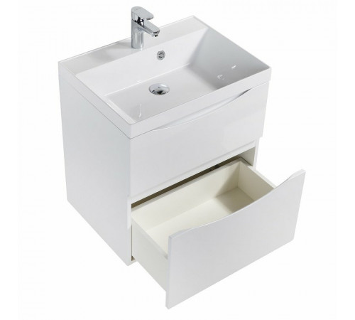 Тумба под раковину BelBagno Marino 60 MARINO-H60-600-2C-SO-BL-P подвесная Bianco Lucido