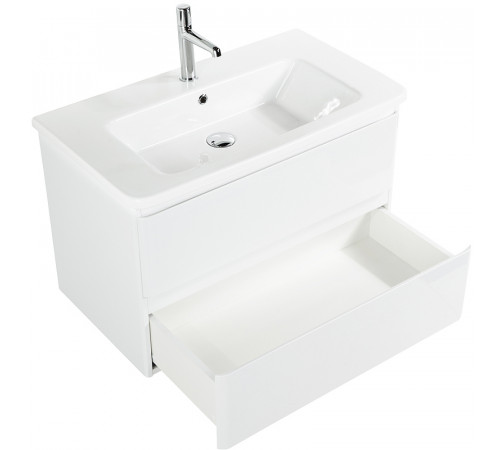 Тумба под раковину BelBagno 80 ALBANO-CER-800-2C-SO-BL подвесная Bianco Lucido