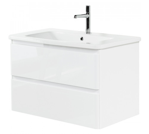 Тумба под раковину BelBagno 80 ALBANO-CER-800-2C-SO-BL подвесная Bianco Lucido