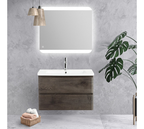 Тумба под раковину BelBagno 80 ALBANO-CER-800-2C-SO-RNG подвесная Robere Nature Grigio