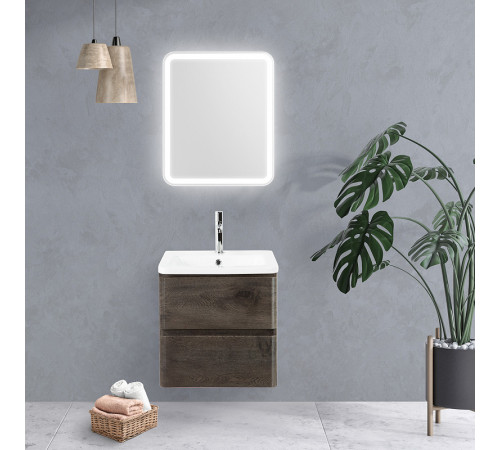 Тумба под раковину BelBagno 60 ALBANO-CER-600-2C-SO-RNG подвесная Robere Nature Grigio