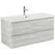 Тумба под раковину BelBagno 105 ALBANO-CER-1050-2C-SO-RVB подвесная Rovere Vintage Bianco