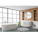 Тумба под раковину BelBagno 80 ALBANO-CER-800-2C-SO-RVB подвесная Rovere Vintage Bianco