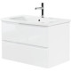 Тумба под раковину BelBagno 105 ALBANO-CER-1050-2C-SO-BL подвесная Bianco Lucido