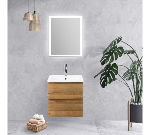 Тумба под раковину BelBagno 60 ALBANO-CER-600-2C-SO-RR подвесная Rovere Rustico