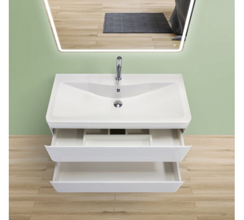 Тумба под раковину BelBagno ALBANO-800-2C-SO-BL подвесная Bianco Lucido