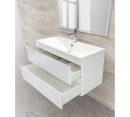 Тумба под раковину BelBagno ALBANO-900-2C-SO-BL подвесная Bianco Lucido