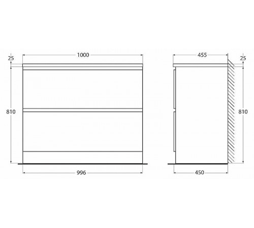 Тумба под раковину BelBagno Albano 100 ALBANO-1000-2C-PIA-RR Rovere Rustico