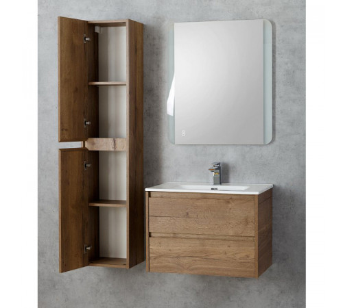 Шкаф пенал BelBagno Kraft 33 L KRAFT-1600-2A-SC-RT-L подвесной Rovere Tabacco