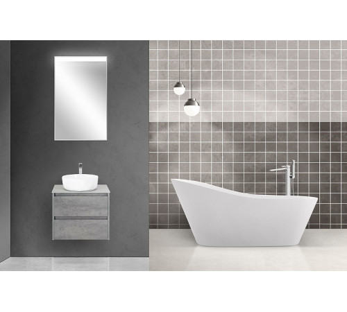 Тумба под раковину BelBagno Kraft 70 KRAFT-700-2C-SO-CG подвесная Cemento Grigio