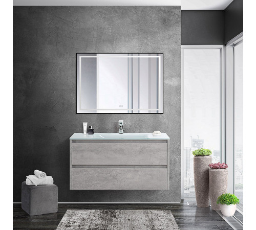 Тумба под раковину BelBagno Kraft 100 KRAFT-1000-2C-SO-CG подвесная Cemento Grigio