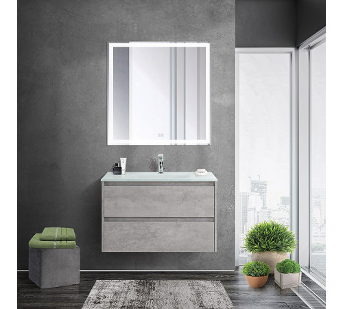 Тумба под раковину BelBagno Kraft 90 KRAFT-900-2C-SO-CG подвесная Cemento Grigio