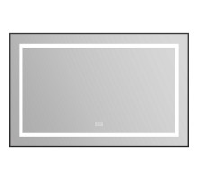 Зеркало BelBagno Kraft 108.5 SPC-KRAFT-1085-685-TCH-WARM-NERO с подсветкой с подогревом Черное с сенсорным выключателем