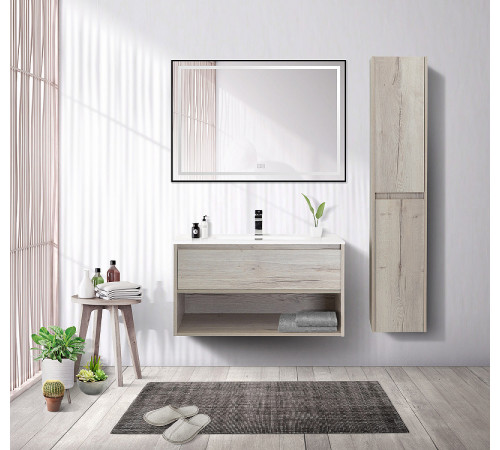 Тумба под раковину BelBagno Kraft 80 KRAFT-800-1C-SO-RGB подвесная Rovere Galifax Bianco